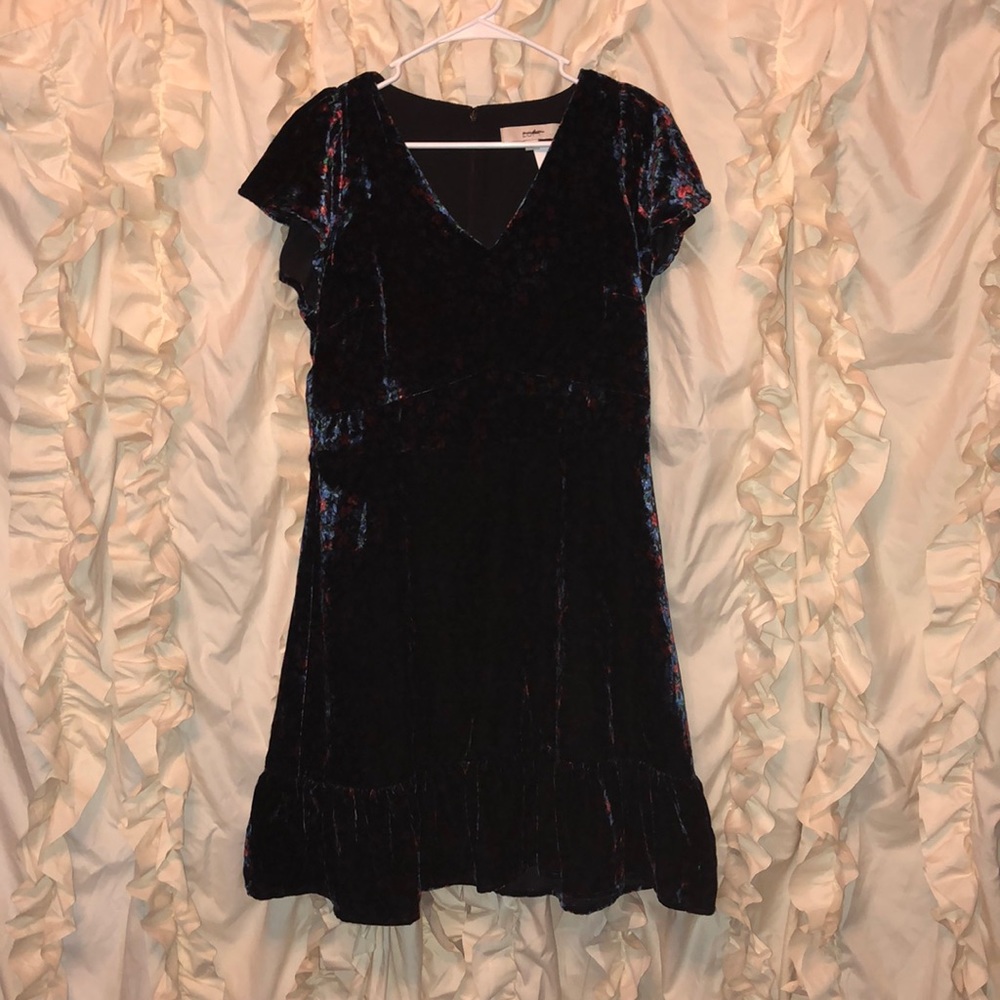 Ann Taylor Loft Blue Velvet Dress NWT Size 8